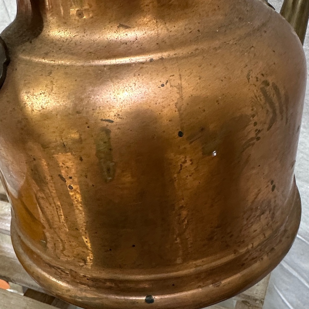 Centuria vintage Copper-Color Stovetop Kettle with Wood Handle - Picture 5 of 11